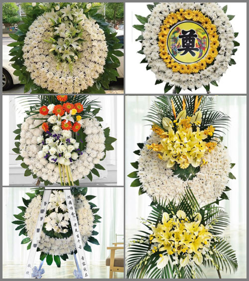山东临沂沂南县界湖街道南村社区花圈速递