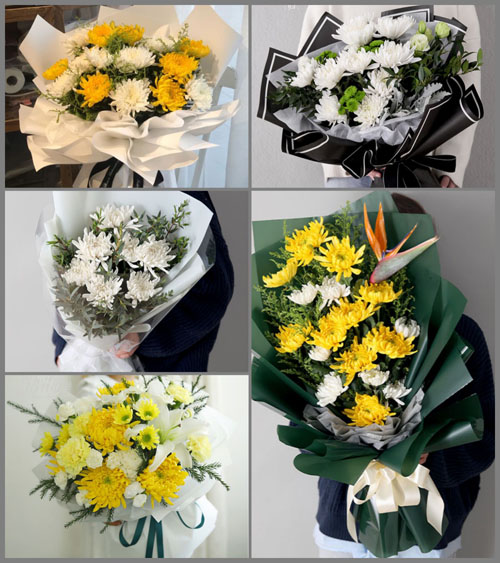 山东临沂沂南县界湖街道南村社区白事花束代送